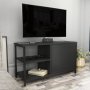 HANAH HOME TV polica Muskegon Black Anthracite - slika 1