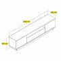 HANAH HOME TV polica Yuki TV Stand White - slika 5