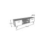 HANAH HOME TV polica Irma Walnut - slika 5
