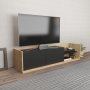 HANAH HOME TV polica Krog Oak Anthracite - slika 2