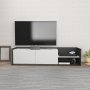 HANAH HOME TV polica Krog Anthracite White - slika 1