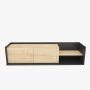 HANAH HOME TV polica Krog Anthracite Oak - slika 4
