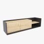 HANAH HOME TV polica Krog Anthracite Oak - slika 5