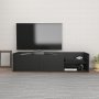 HANAH HOME TV polica Krog Anthracite - slika 1