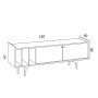 HANAH HOME TV polica Alya (393MRD1244) - slika 5