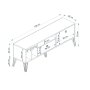 HANAH HOME TV polica Aris White - slika 5