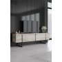 HANAH HOME TV polica Luxe Travertine Black - slika 1
