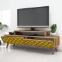 HANAH HOME TV polica City Walnut Yellow - slika 2