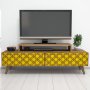 HANAH HOME TV polica City Walnut Yellow - slika 3