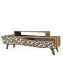 HANAH HOME TV polica City Walnut White - slika 4