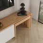 HANAH HOME TV polica Oslo White Atlantic Pine - slika 3