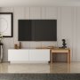 HANAH HOME TV polica Oslo White Atlantic Pine - slika 1