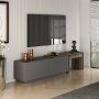 HANAH HOME TV polica Oslo Anthracite Walnut - slika 2