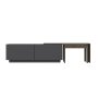 HANAH HOME TV polica Oslo Anthracite Walnut - slika 4