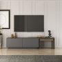 HANAH HOME TV polica Oslo Anthracite Walnut - slika 1