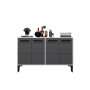 HANAH HOME TV polica Stria White Anthracite - slika 5