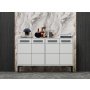 HANAH HOME TV polica Stria White - slika 1