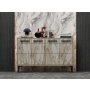 HANAH HOME TV polica Stria Sapphire Oak Marble - slika 1