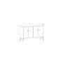 HANAH HOME TV polica Cria White - slika 5