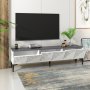 HANAH HOME TV polica Artemis White Anthracite - slika 3
