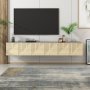 HANAH HOME TV polica Artemis Sapphire Oak Anthracite - slika 4