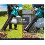 MAKITA Akumulatorski duvač-usisivač lišća (DUB187T001) - slika 3