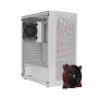 WHITE SHARK GCC 2303 Bullet White kućište + 4 x Warp ventilator - slika 1