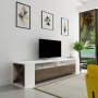 HANAH HOME TV polica Sosruko White Walnut - slika 4