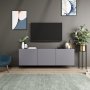 HANAH HOME TV polica White Anthracite - slika 2