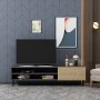 HANAH HOME TV polica Blake Anthracite Oak - slika 2