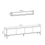 HANAH HOME TV polica Primo Sapphire Oak - slika 5