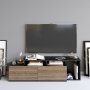 HANAH HOME TV polica Nexera Black Walnut - slika 2
