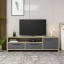 HANAH HOME TV polica Tyson Oak Anthracite - slika 2