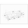 HANAH HOME TV polica Ronas Sapphire - slika 5