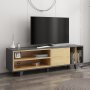 HANAH HOME TV polica Rosmar Anthracite Oak - slika 1