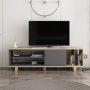 HANAH HOME TV polica Rosmar Oak Anthracite - slika 2
