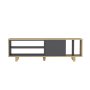 HANAH HOME TV polica Rosmar Oak Anthracite - slika 3