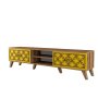 HANAH HOME TV polica Class Walnut Yellow - slika 4