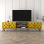 HANAH HOME TV polica Class Walnut Yellow - slika 1