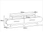 HANAH HOME TV polica Flora Walnut Yellow - slika 5