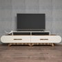 HANAH HOME TV polica Flora Walnut Cream - slika 3