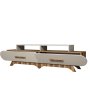 HANAH HOME TV polica Flora Walnut Cream - slika 4