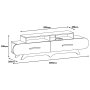 HANAH HOME TV polica Flora Walnut Cream - slika 5