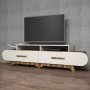 HANAH HOME TV polica Flora Walnut Cream - slika 1