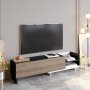 HANAH HOME TV polica Parion White Black Walnut - slika 2