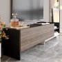 HANAH HOME TV polica Parion White Black Walnut - slika 3