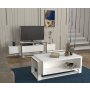 HANAH HOME TV polica Bianco White Gold - slika 3