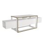 HANAH HOME TV polica Bianco White Gold - slika 5