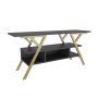HANAH HOME TV polica Minerva Gold Anthracite - slika 4