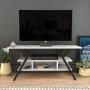 HANAH HOME TV polica Minerva Black White - slika 1